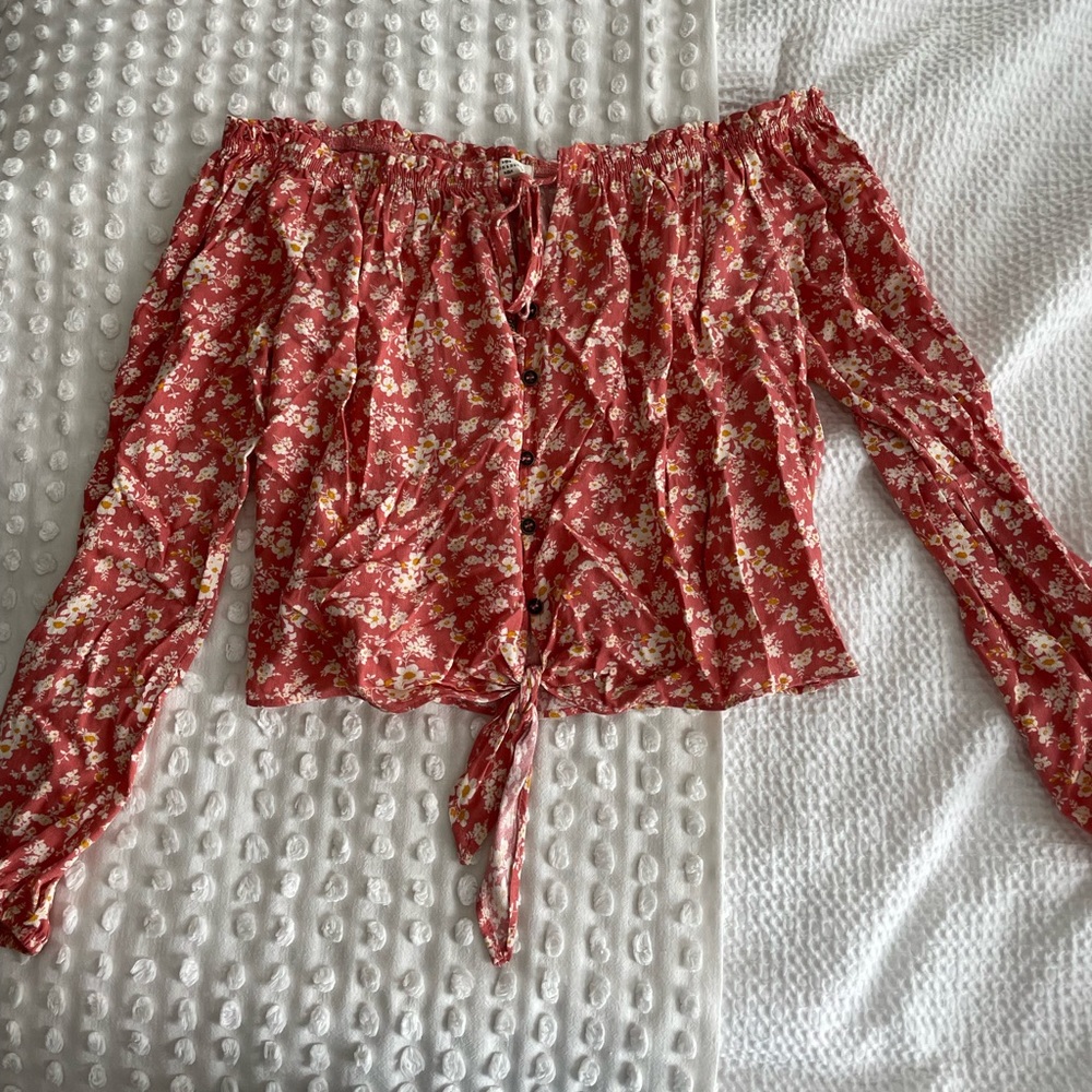 Off the shoulder floral top